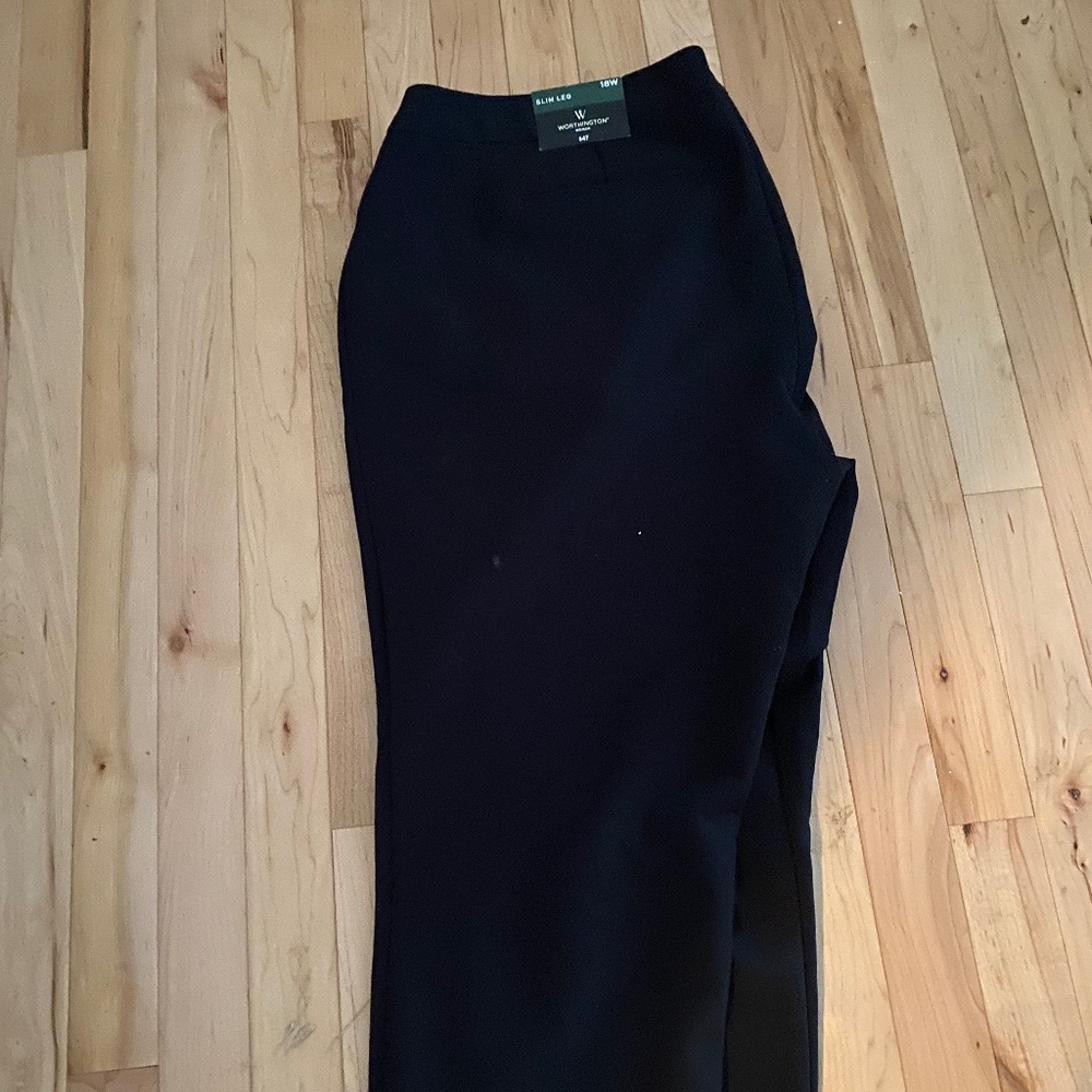 Worthington woman’s dress pants size 18w slim leg new w/ tags